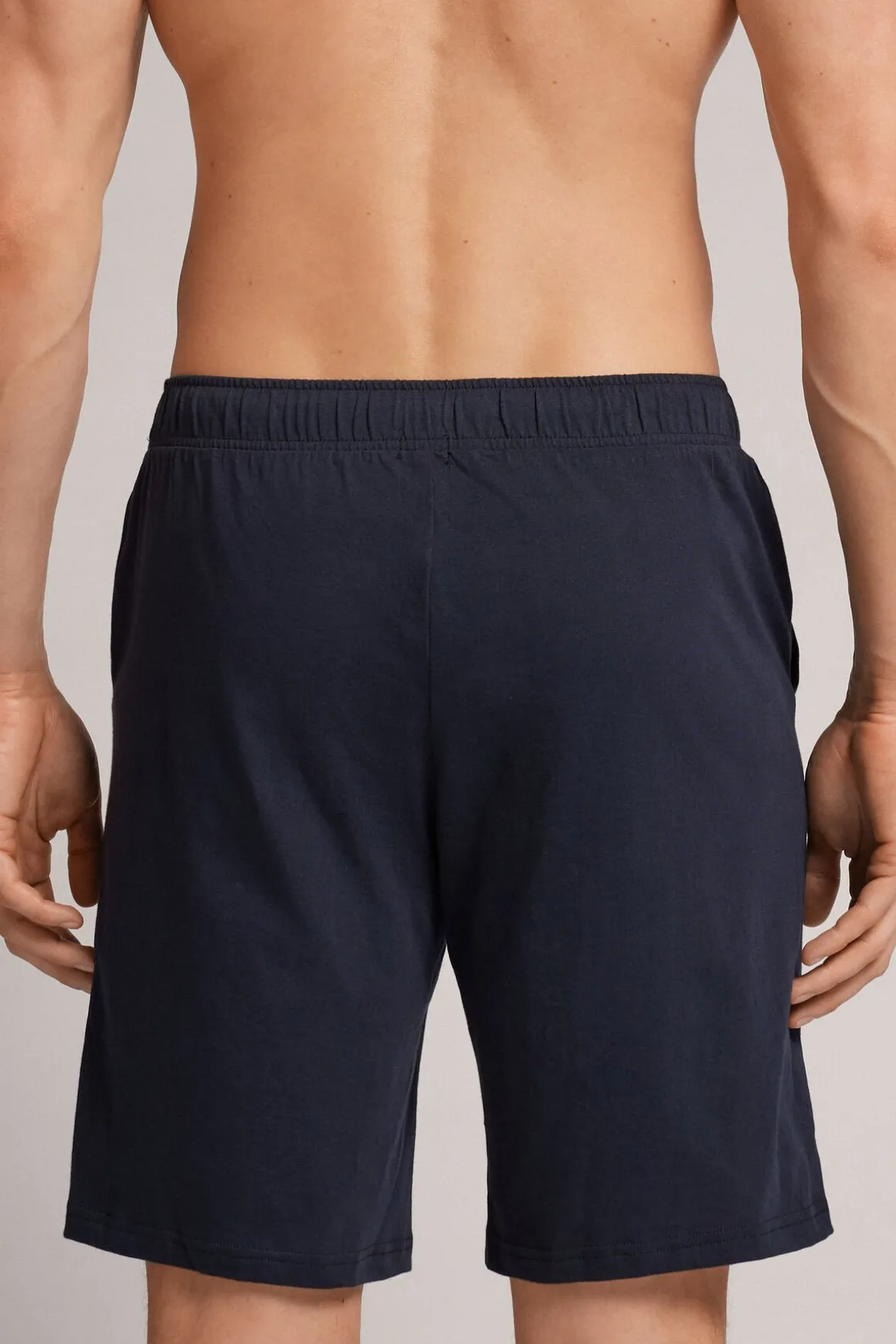 Pantalón Corto de Algodón con Ribete