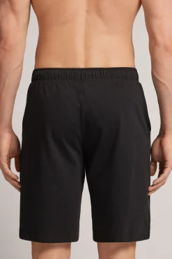 Pantalón Corto de Algodón con Ribete
