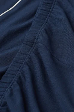 Pantalón Corto de Modal con Bordes en Contraste