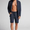 Pantalón Corto de Piqué de Modal y Seda