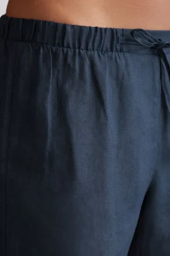 Pantalón Corto en Tela de Lino
