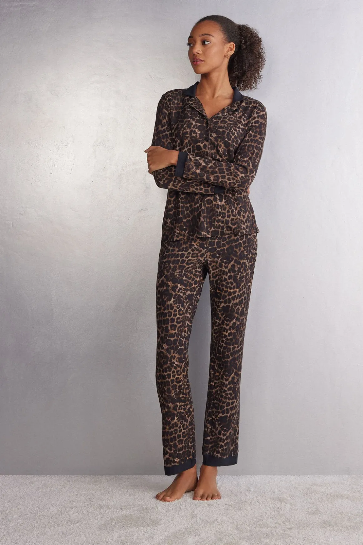 Pantalón de Modal Luxurious Leopard