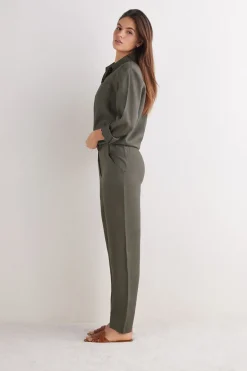 Pantalón de Tela de Lino