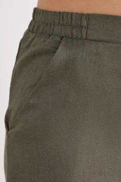 Pantalón de Tela de Lino