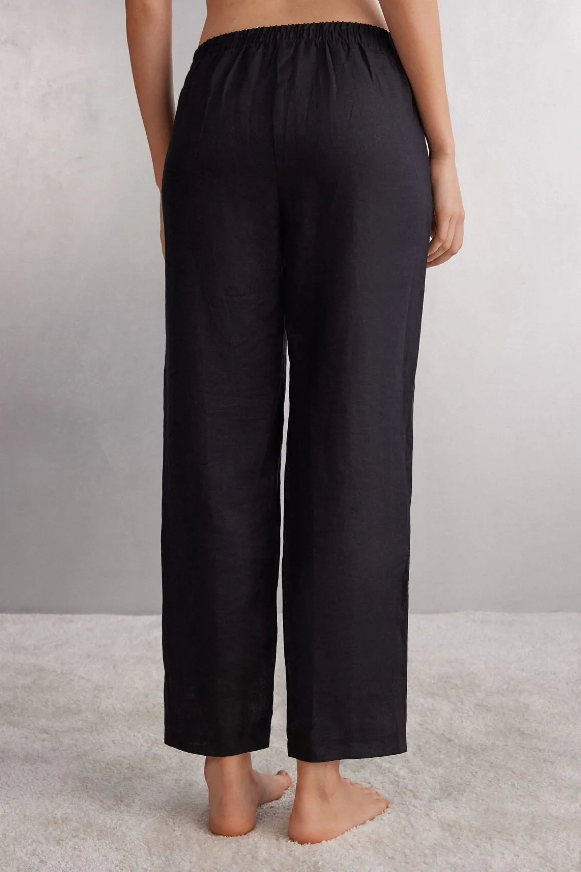 Pantalón de Tela de Lino