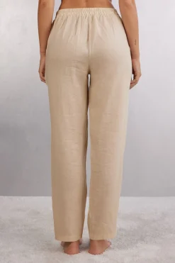 Pantalón de Tela de Lino