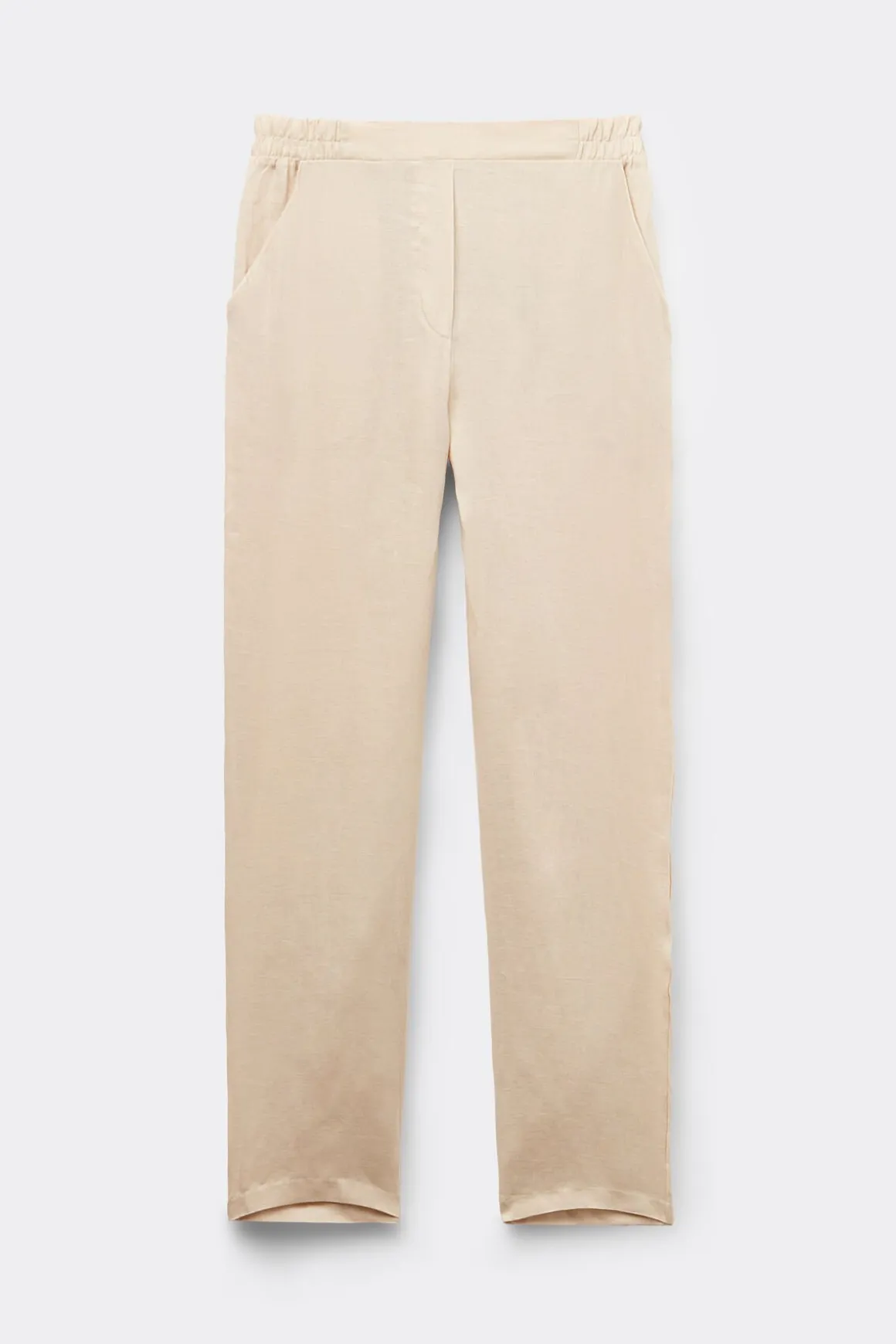 Pantalón de Tela de Lino