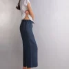 Pantalón Largo con Cordón Ajustable en Tela de Lino