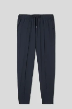 Pantalón Largo de Algodón con Ribete