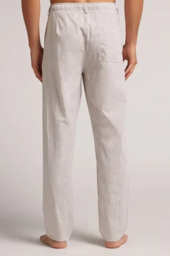 Pantalón Largo de Lino y Algodón