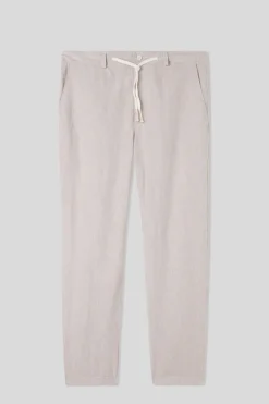 Pantalón Largo de Lino y Algodón