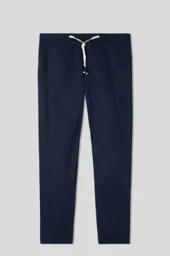 Pantalón Largo de Lino y Algodón
