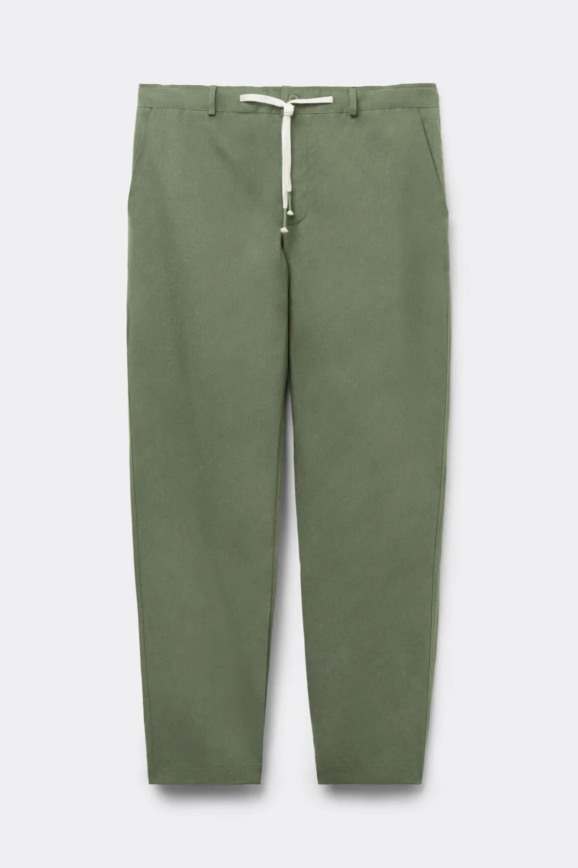 Pantalón Largo de Lino y Algodón