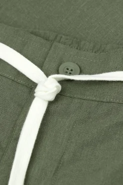 Pantalón Largo de Lino y Algodón