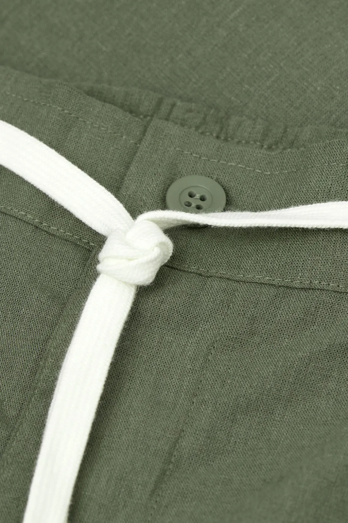 Pantalón Largo de Lino y Algodón