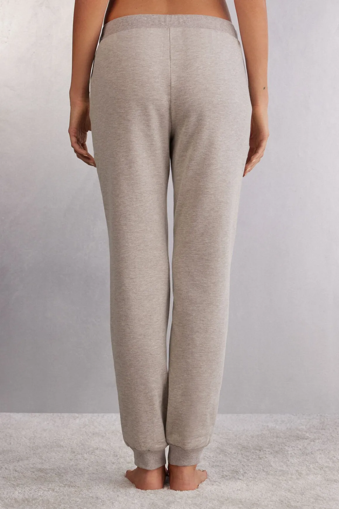 Pantalones Bajo Elástico Soft Chevron