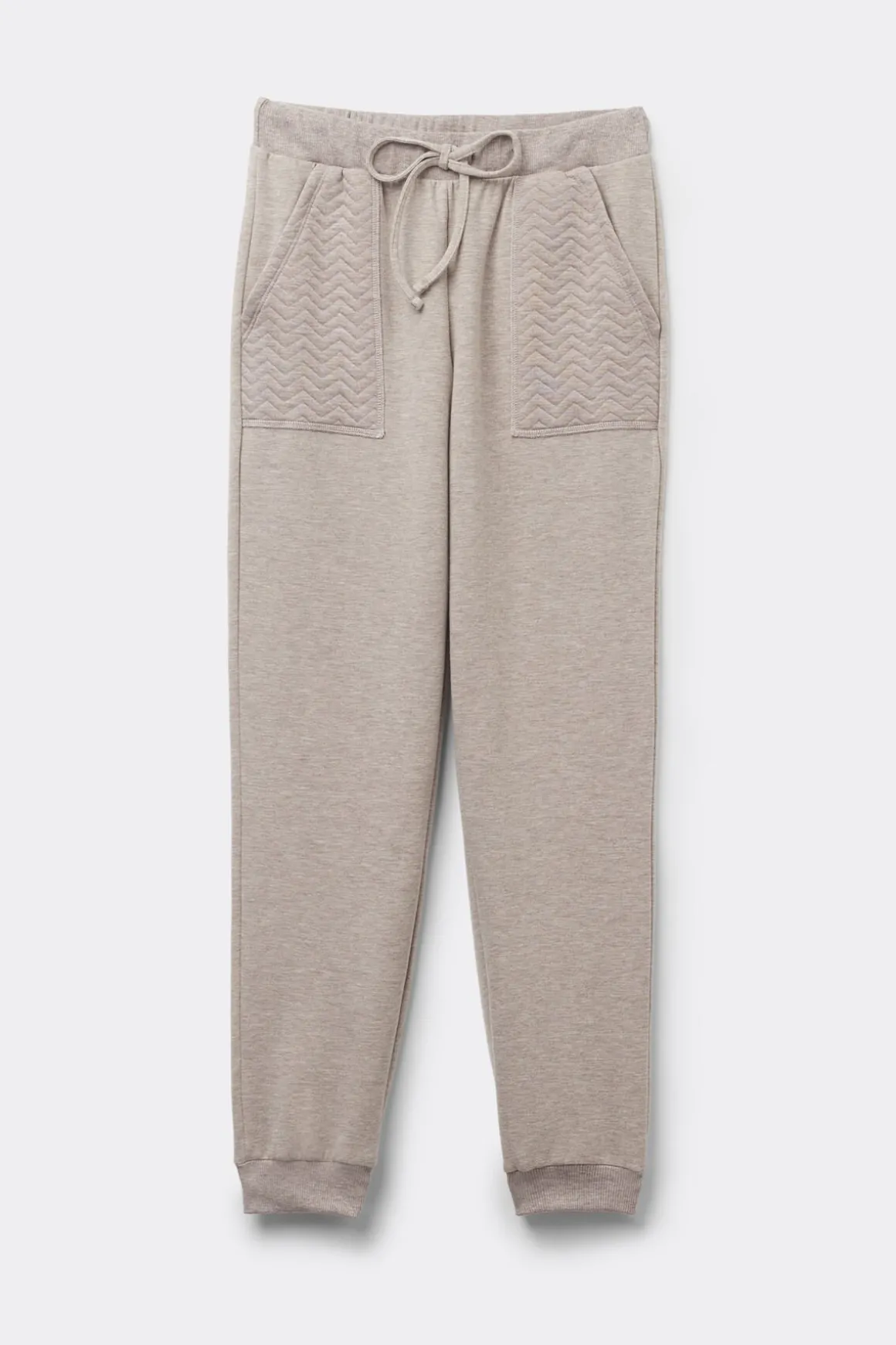 Pantalones Bajo Elástico Soft Chevron