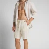 Pantalones Cortos de Lino y Algodón