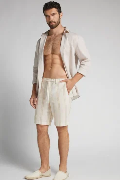 Pantalones Cortos de Lino y Algodón