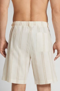 Pantalones Cortos de Lino y Algodón