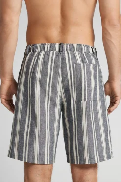 Pantalones Cortos de Lino y Algodón