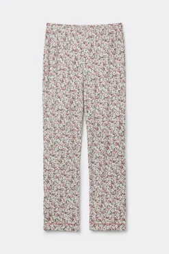Pantalones Largos de Modal Floral Romance