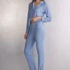 Pantalones Modal Rectos Oxford Stripes