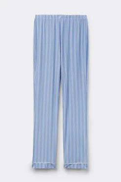 Pantalones Modal Rectos Oxford Stripes