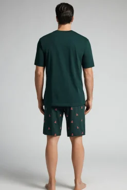 Pijama Corto Algodón Estampado EscÚter