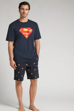 Pijama Corto de Algodón DC Comics Superman
