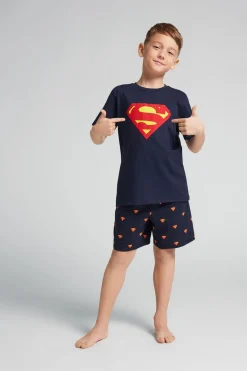 Pijama Corto de Algodón DC Comics Superman para Niños