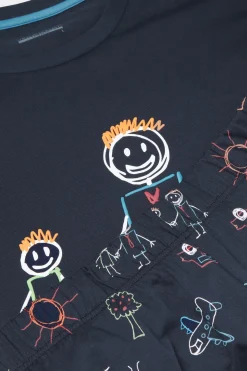 Pijama Corto de Algodón Super Dad