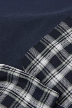 Pijama Corto de Algodón y Tela a Cuadros