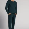 Pijama de Hombre de Algodón Superior Largo