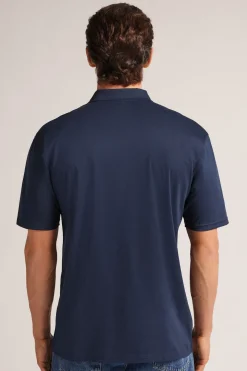 Polo de Manga Corta con Cremallera de Algodón Premium Mercerizado