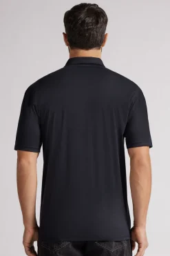 Polo de Manga Corta con Cremallera de Algodón Premium Mercerizado