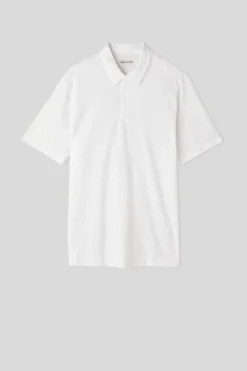 Polo de Manga Corta de Algodón Jaspeado
