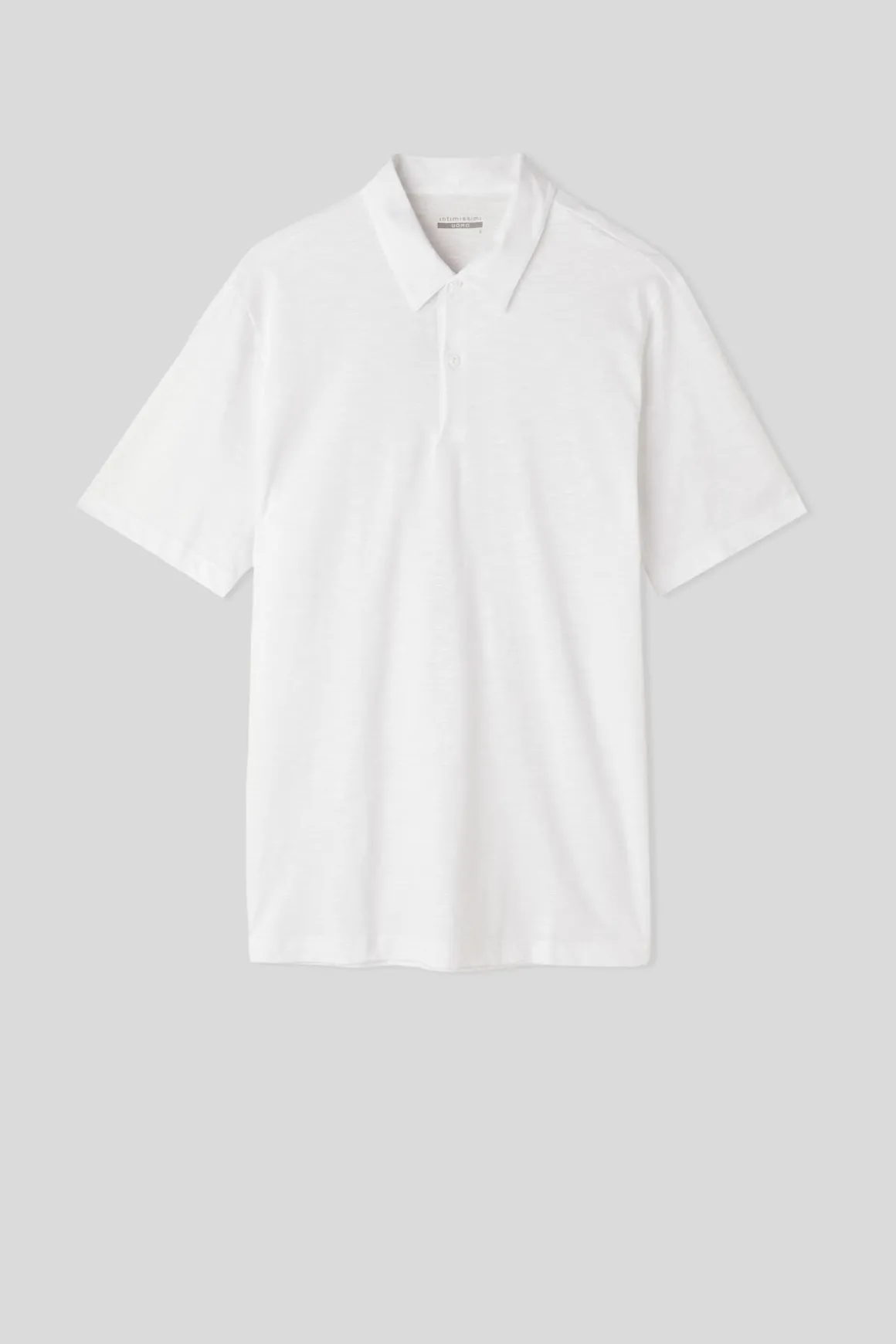 Polo de Manga Corta de Algodón Jaspeado