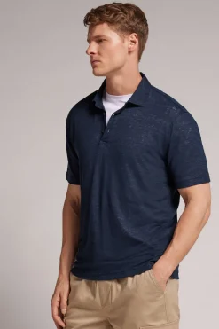 Polo de Manga Corta de Lino