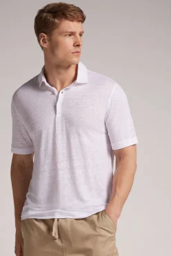 Polo de Manga Corta de Lino