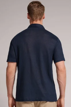 Polo de Manga Corta de Lino
