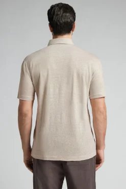 Polo de Manga Corta de Lino