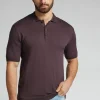 Polo de Manga Corta de Punto de Algodón