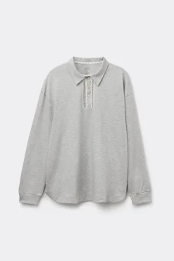 Polo de Manga Larga Algodón Superior Dusty Flower