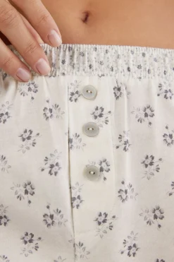 Shorts de Algodón Superior Dusty Flower