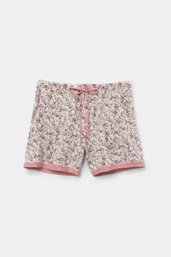 Shorts de Modal Floral Romance