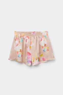 Shorts de Raso de Viscosa Here Comes The Sun