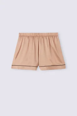 Shorts de Seda con Ribete