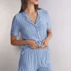 Shorts Modal Oxford Stripes