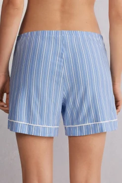 Shorts Modal Oxford Stripes